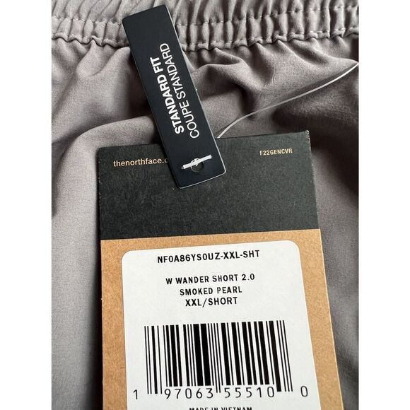 The North Face Women’s Wander Shorts 2.0 Smoked Pearl Gray NWT Size XXL - Picture 3 of 4